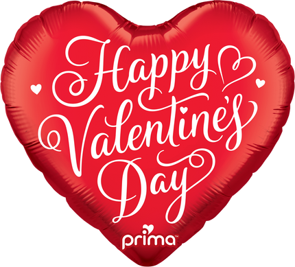 18” Coeur Happy Valentine's Day Script - Prima
