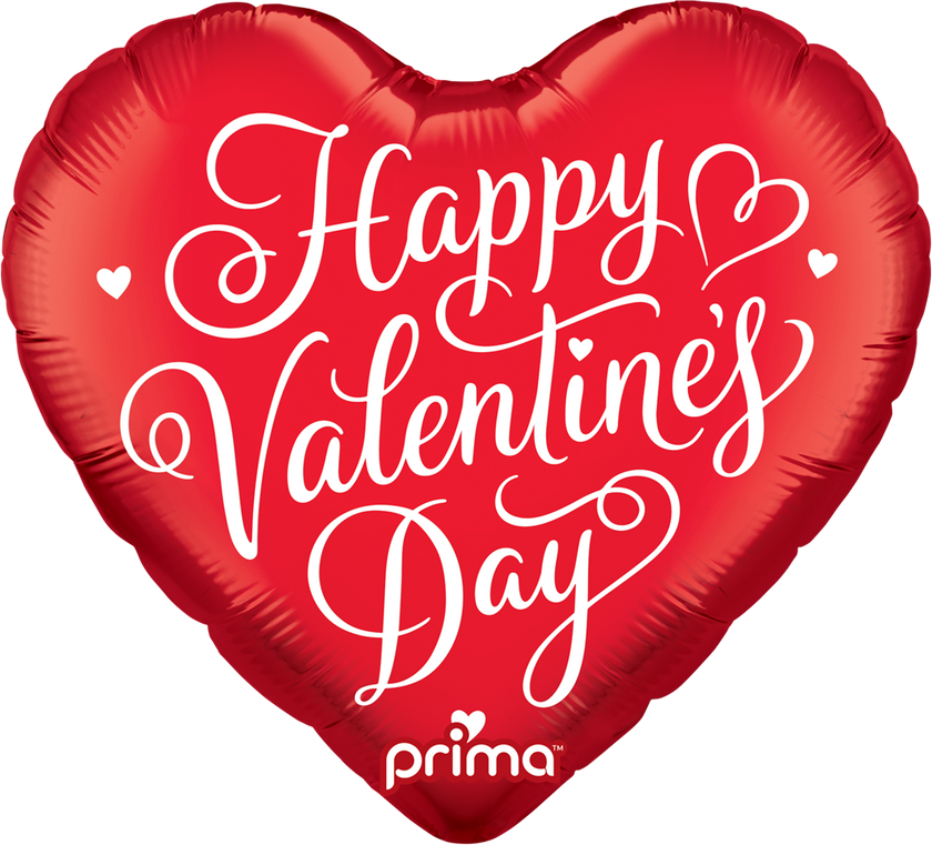 18” Coeur Happy Valentine's Day Script - Prima