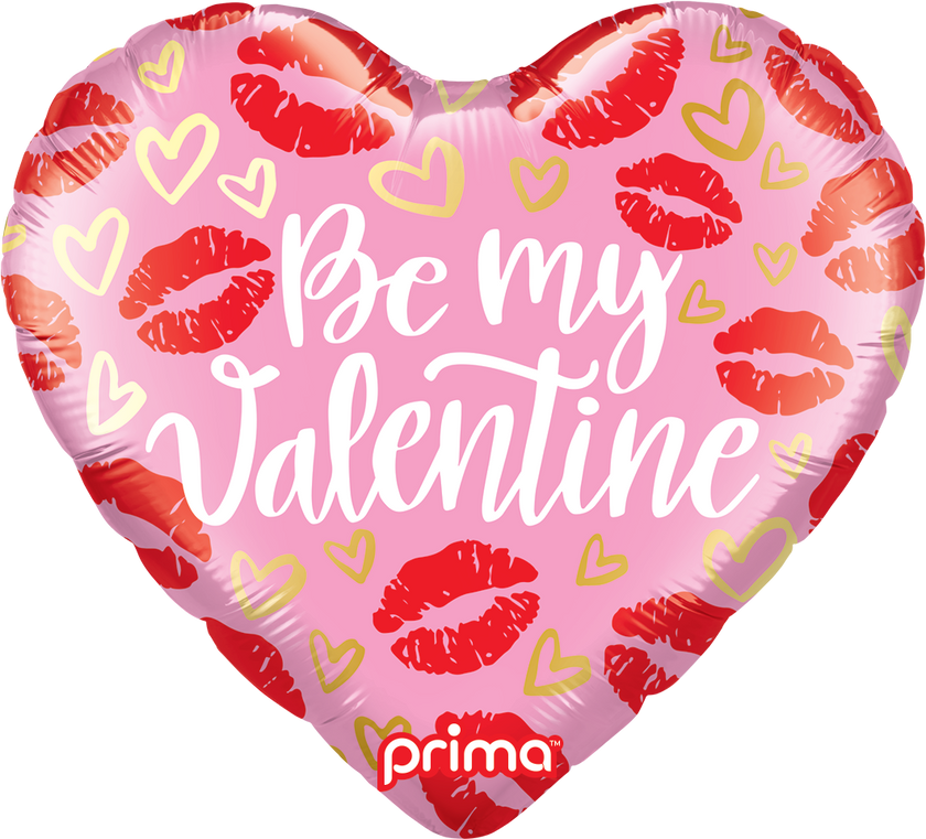 18” Coeur Be My Valentine Kisses - Prima