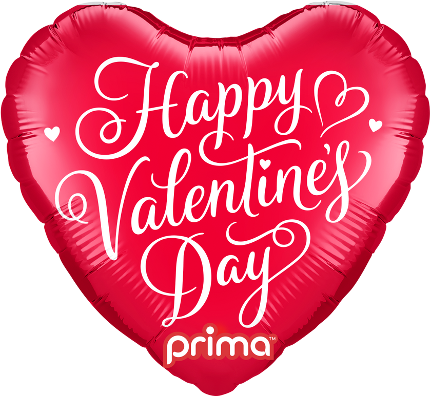 9” Coeur Happy Valentine's Day Script - Prima