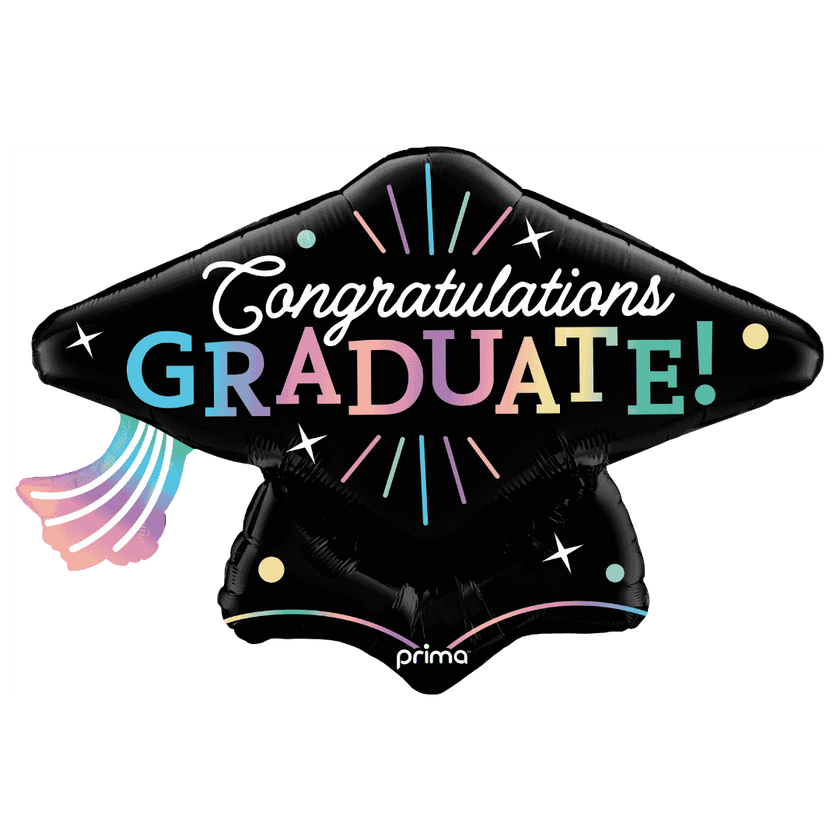 34” Congratulations Graduate Grad Cap - Prima