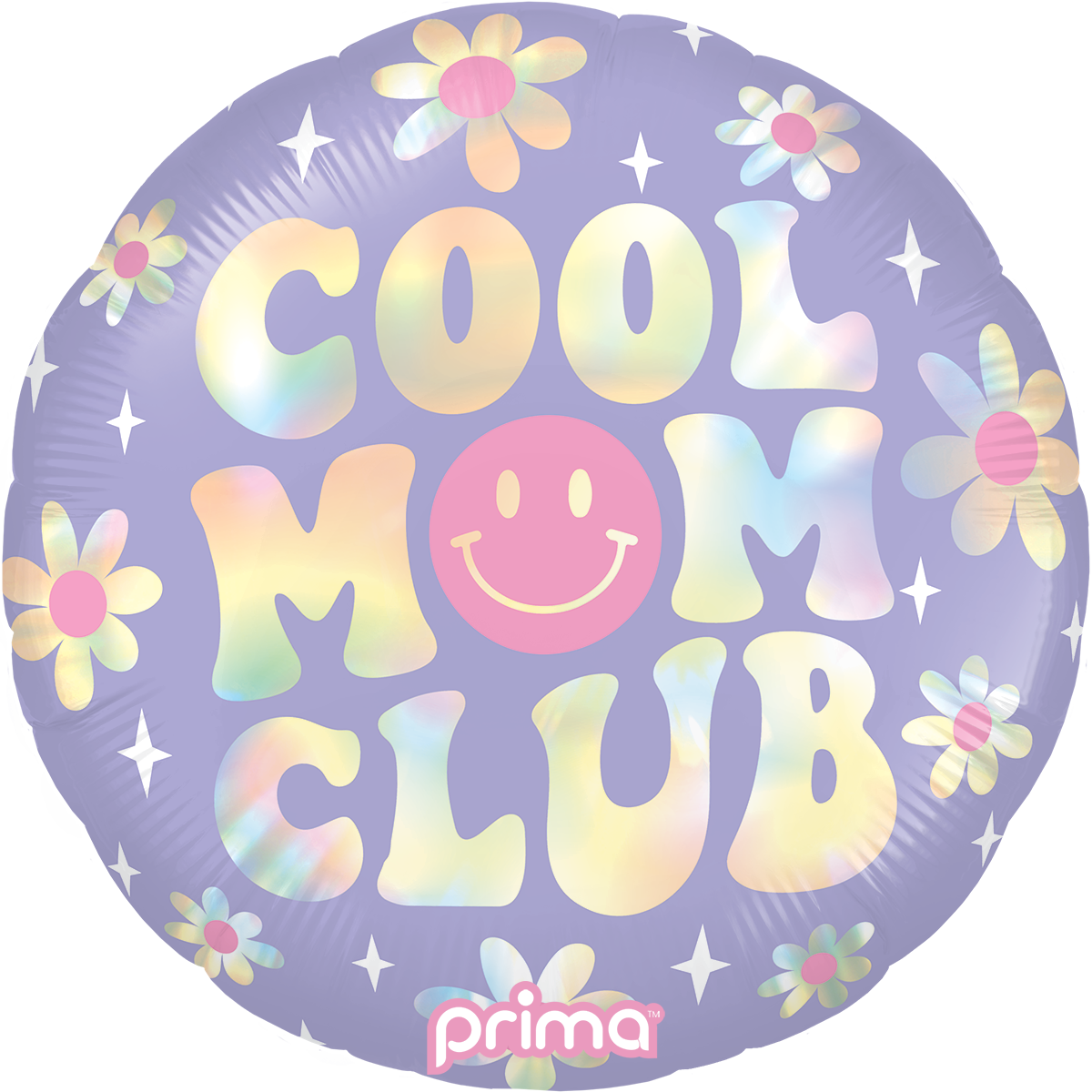 18” Round Cool Mom Club Holographic - Prima