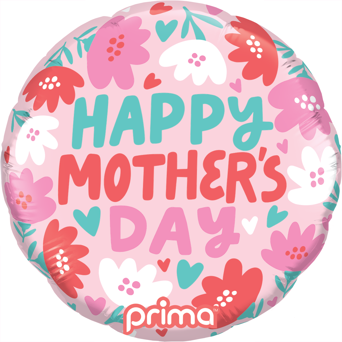 9” Round Happy Mother's Day Hearts & Daisies - Prima