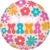 18” Round Te Amo Mama Retro Flowers - Prima