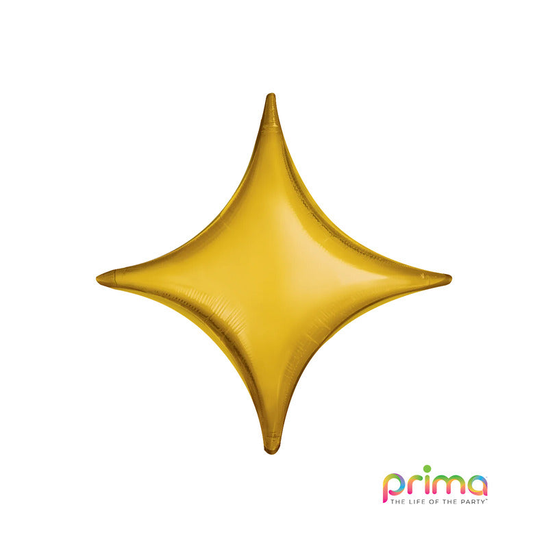 1 Poche De 5 Ballons Deco™ Starpoint Gold 18