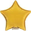 1 Ballon Aluminium Star Gold 18