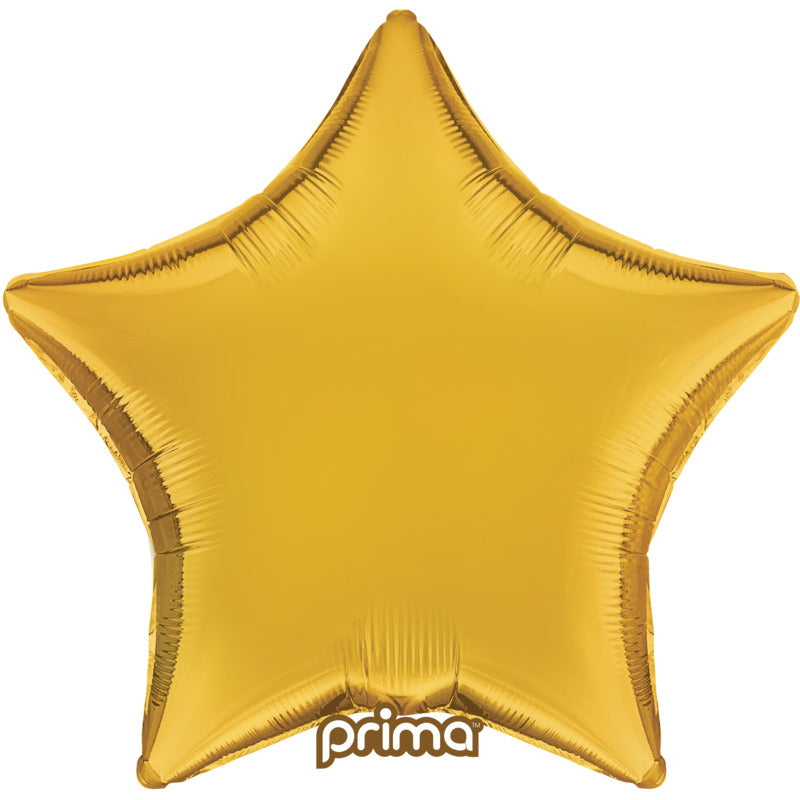 1 Ballon Aluminium Star Gold 18