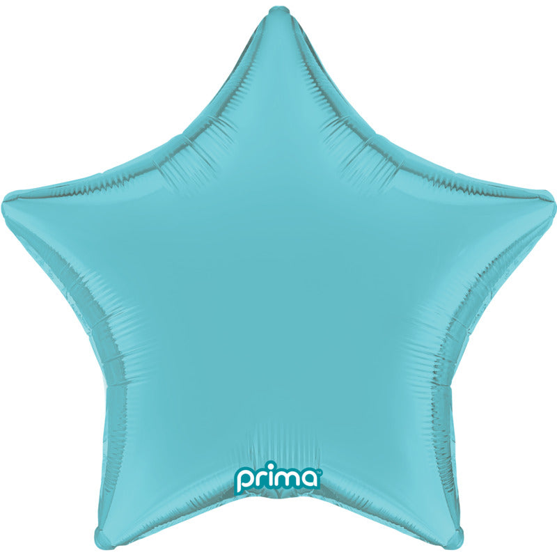 1 Ballon Aluminium Star Light Blue 18
