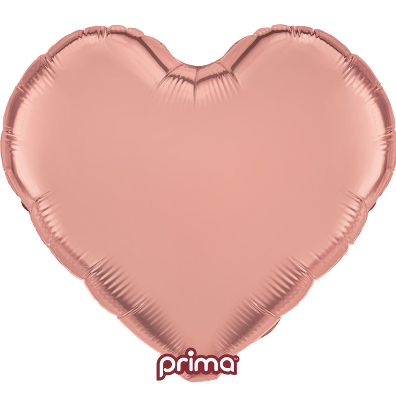 1 Ballon Aluminium Heart Rose Gold 18