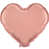 1 Ballon Aluminium Heart Rose Gold 32