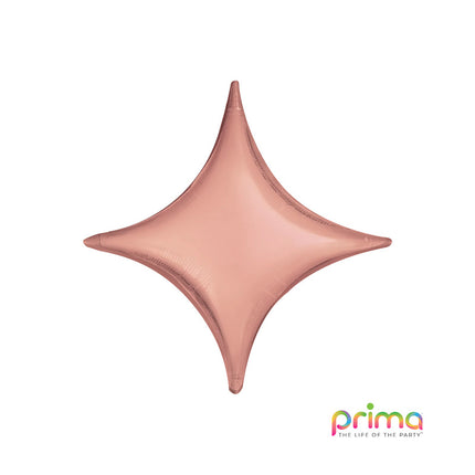 1 Poche De 5 Ballons Deco™ Starpoint Rose Gold 18