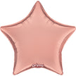 1 Ballon Aluminium Star Rose Gold 18