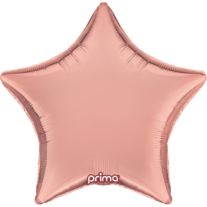 1 Ballon Aluminium Star Rose Gold 18