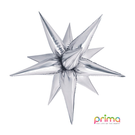 1 Ballon Deco™ Starburst Silver 40