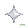 1 Poche De 5 Ballons Deco™ Starpoint Silver 18