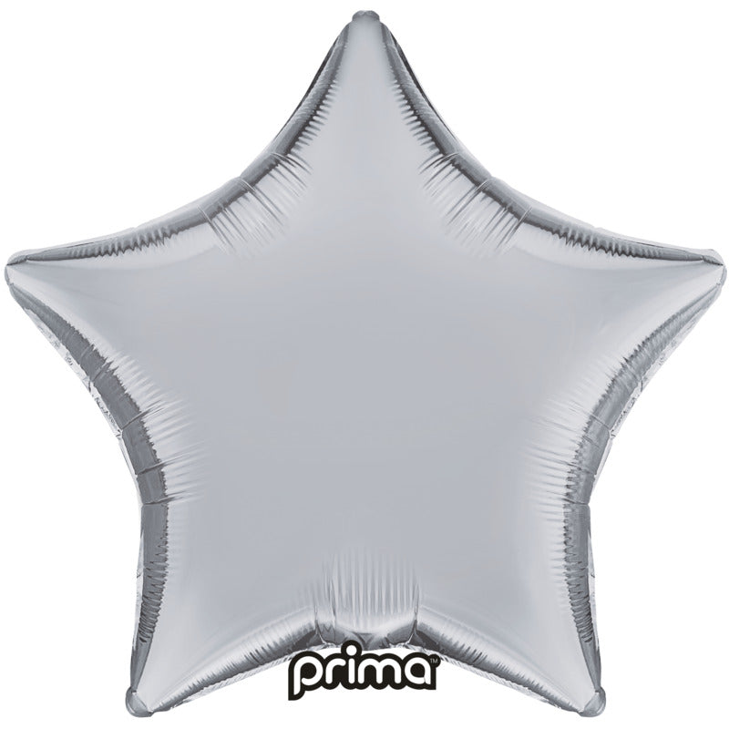 1 Ballon Aluminium Star Silver 18