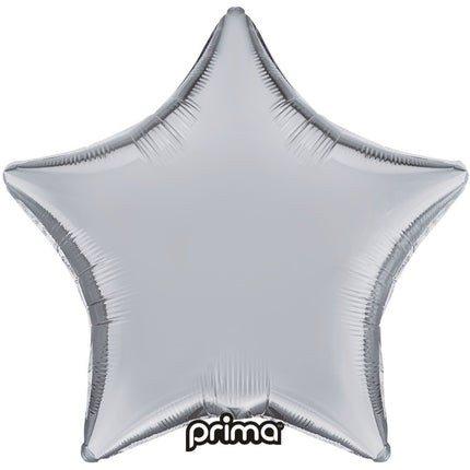 1 Ballon Aluminium Star Silver 18