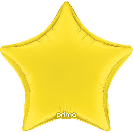 1 Ballon Aluminium Star Yellow 18