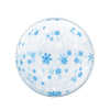 1 Ballon Sphere™ Blue & White Snowflakes 20