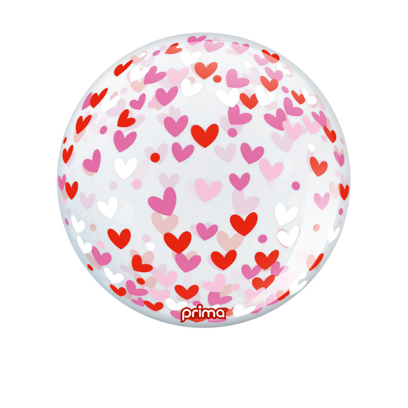 1 Ballon Sphere™ Colorful Hearts 20