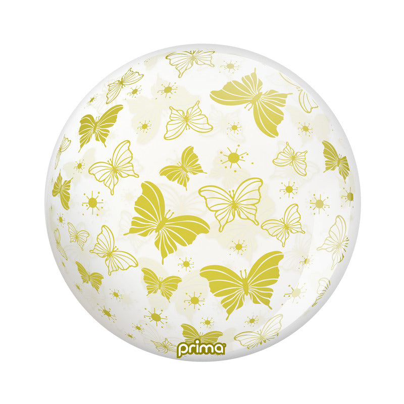 1 Ballon Sphere™ Gold Butterflies 20