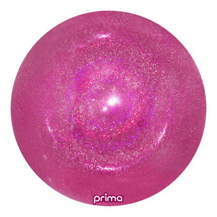 1 Ballon Sphere Hot Pink Glitter 20” - Prima