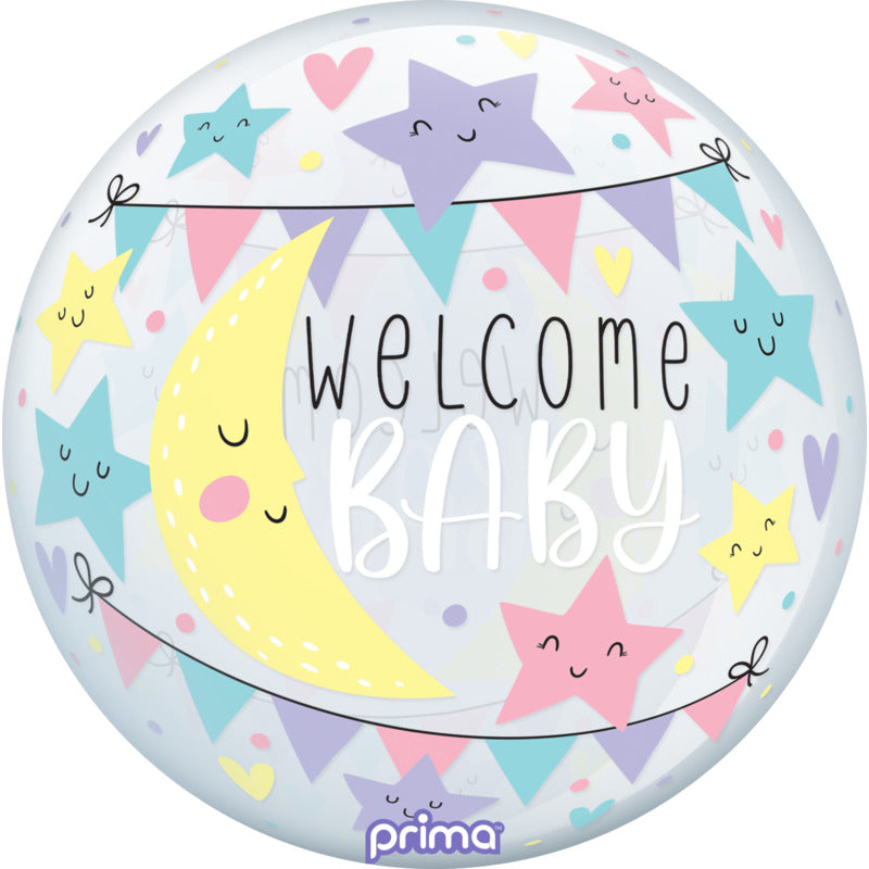 1 Ballon Sphere™ Moon & Stars Baby 20