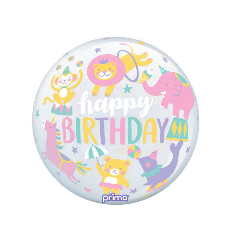 1 Ballon Sphere™ Happy Birthday Pastel Circus 20