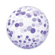 1 Ballon Sphere™ Purple Confetti 20