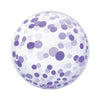 1 Ballon Sphere™ Purple Confetti 20