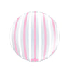 1 Ballon Sphere™ Pink & White Stripe 20