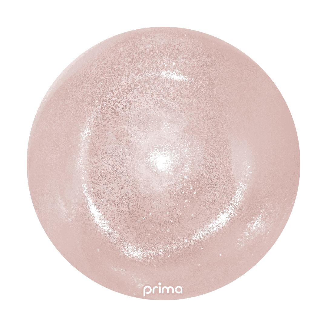 1 Ballon Sphere Rose Gold Glitter 20” - Prima