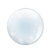 1 Ballon Sphere™ White Snowflakes 20