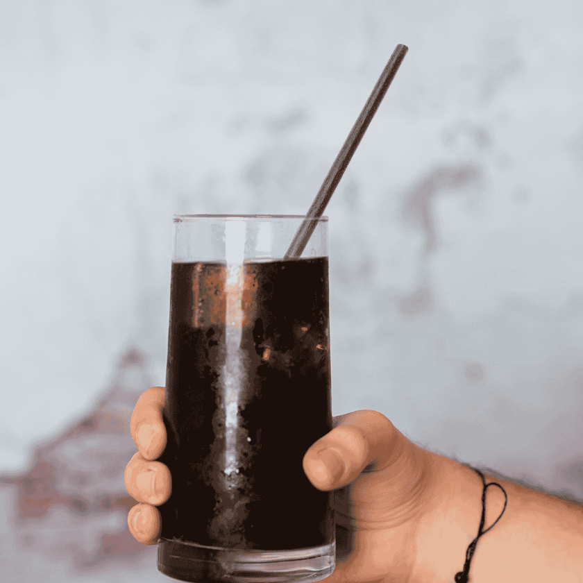 Paille Cocktail Noir en Agave de 19,69cm