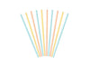 lot de 10 pailles carton pastel 19.5cm