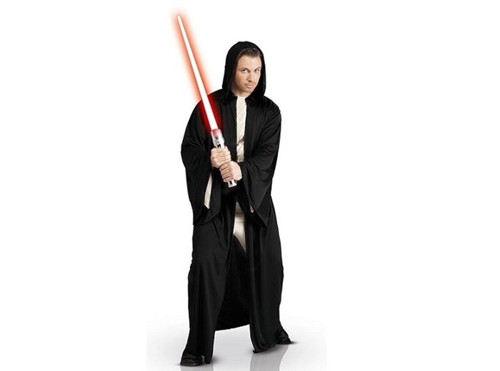 robe longue noire avec capuche jedi™/sith™ adulte taille l