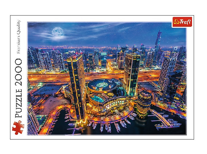 puzzle géant motif lumières de dubai 2000pcs adulte 96x68cm