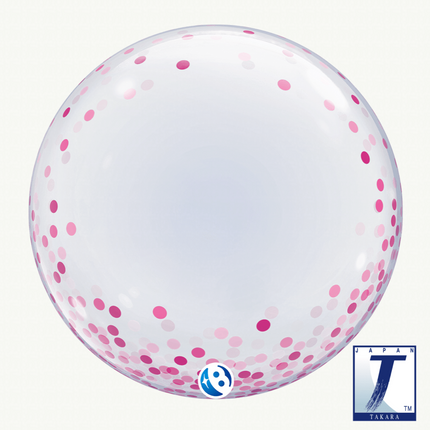 Bubble Deco Confettis Roses 61cm - Takarakosan
