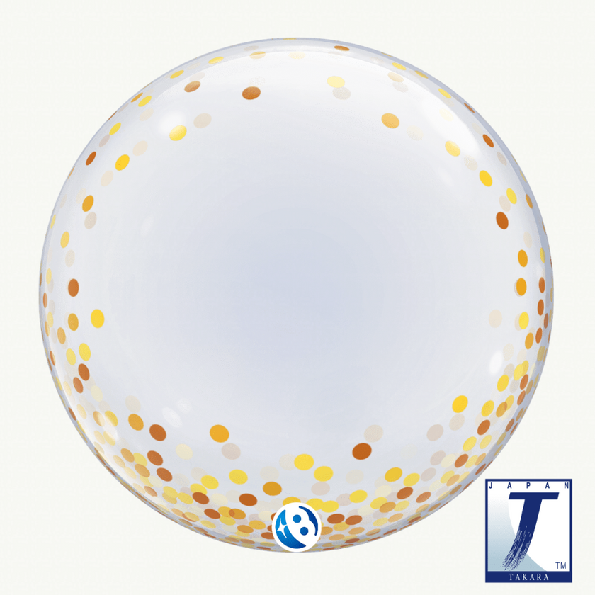 Bubble Deco Confettis Dorés 61cm - Takarakosan