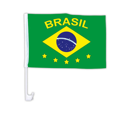 drapeau pour voiture brésil 30x45cm