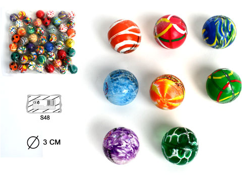 balle rebondissante mix 3cm