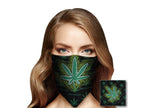 bandana vert noir motif cbd