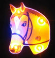 badge/magnet led tête de cheval