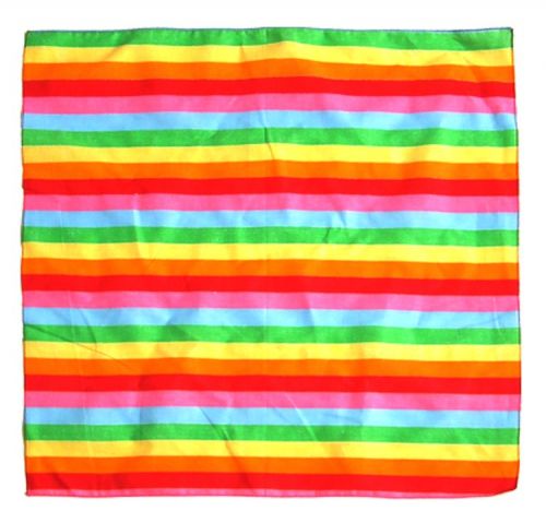 bandana rayé multicolore