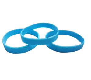 bracelet en silicone bleu