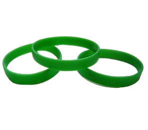 bracelet en silicone vert