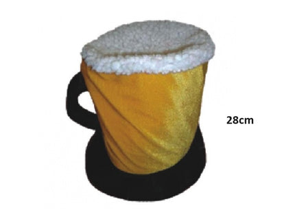 chapeau carnaval chope de bière adulte 28cm