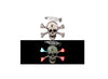 badge led pirate tête de mort