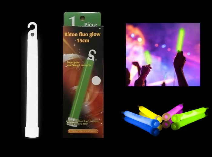 bâton fluo 15x150mm blanc
