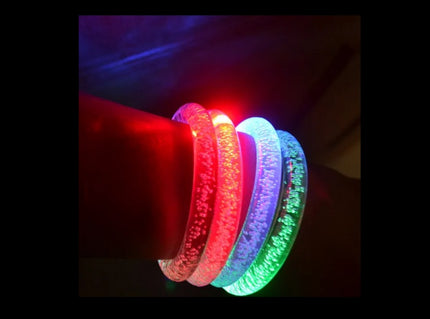 bracelet lumineux led bulles multicolore mix